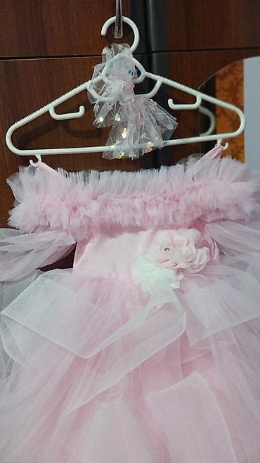 don şekilleri: Uşaq üçün şənlik geyimi – zərif çəhrayı tül don - Rəng: pastel — 2