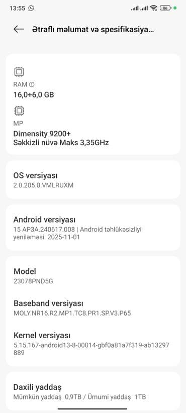redmi 9t pro: Xiaomi 13T Pro, 1 TB, rəng - Mavi, 
 Barmaq izi — 7