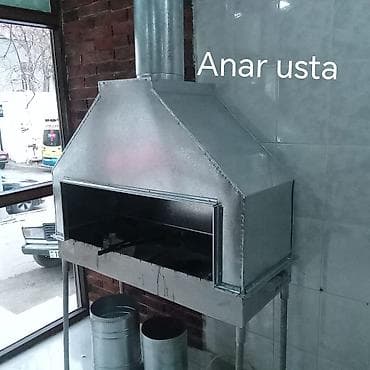 Ручная работа на заказ: Metaldan hazırlanan manqal və tüstü çıxarıcı sistemlər - Ocaq/manqal — 1