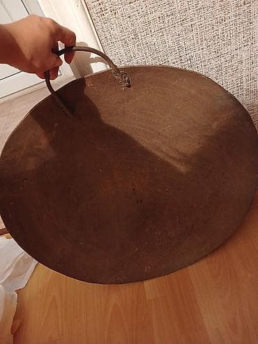 hava matraslari: Dəmir sac – iri ölçülü, dairəvi forma. Üst tərəfində möhkəm metal qolu — 1