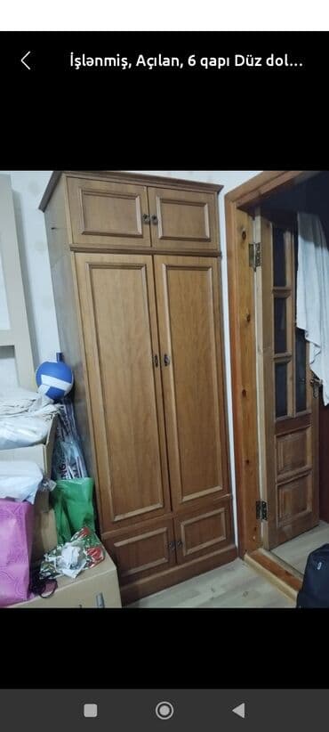 qapi ucun setkalar: Açılan, 6 qapı Düz dolab, Qarderob, paltar dolabı — 2