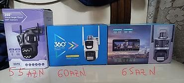 pulsuz zeng azercell: 1). 3 linzali Wi-fi- lı müşahidə kamera qara rəng +256gb yaddaş kartı — 1