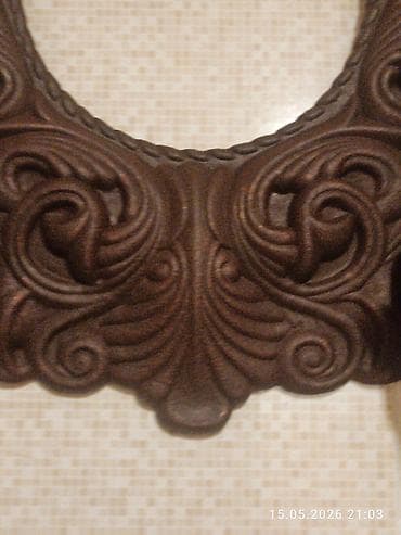 qirmizi sam: Divar üçün dekorativ şamdan-çərçivə - Material: tökmə metal (çəkmə — 4