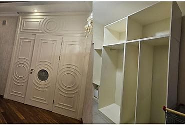 İşlənmiş, 3 qapılı, Ağ, Digər material, Açılan, Düz dolab