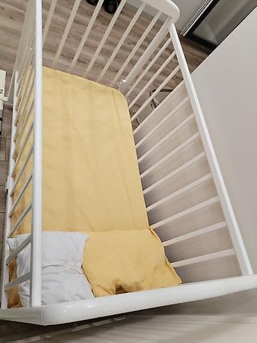 islenmis mebiler: Oğlan və qız üçün, İşlənmiş, Dördbucaq, Beşik, Dəstsiz, Matras ilə, Yellənmə mexanizmi ilə — 2