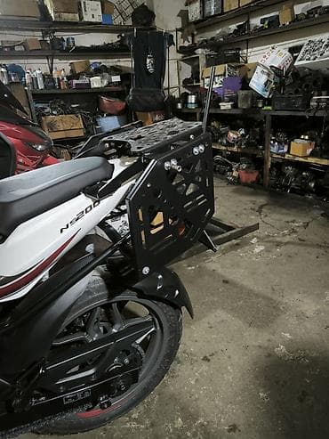 Транспорт: Mototexnika üçün yan çamadan/bagaj üçün metal daşıyıcı çərçivə və arxa — 1