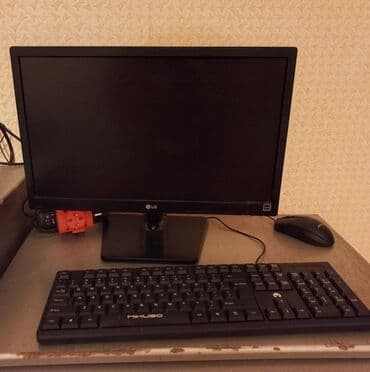 POS avadanlıq dəsti Komputer, sistem blok, klaviatura ve 1C pragrami