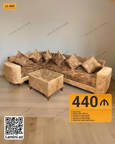 Künc divan dəsti - Ölçülər: 280 × 200 sm - Mexanizm: açılan, bazalı lalafo.az -da Künc divan dəsti - Ölçülər: 280 × 200 sm - Mexanizm: açılan, bazalı