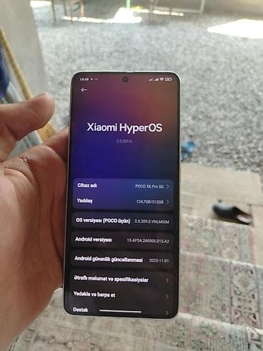 philips xenium w8500: Poco X6 Pro, 512 GB, rəng - Boz, Sensor — 5