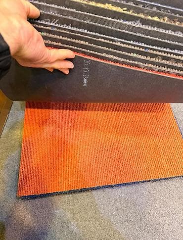 Потолок: Ofis/kommersiya məkanları üçün xalça plitələri - Növ: modullu xalça — 5