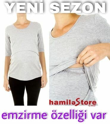 женские вышитые футболки: Hamilə xanımlar üçün kofta. süd vermək üçün yeri var — 1