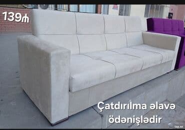 2ci əl divan kreslo: Divan, Yeni, Açılan, Bazalı, Parça, Ödənişli çatdırılma — 11