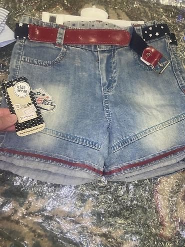 moms 4: Qız uşaqları üçün yay geyim dəsti və denim modelləri - Ağ rəngli — 10