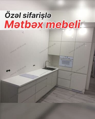 Özəl sifarişlə mətbəx mebeli - Ölçüyə görə layihələndirmə: məkana