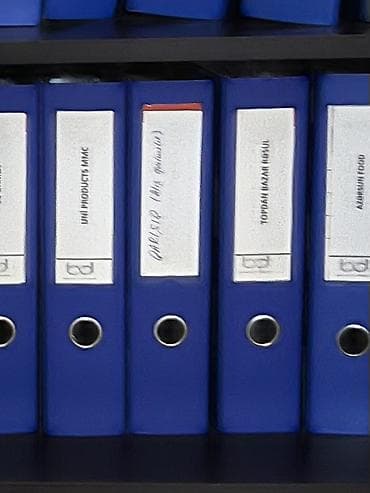 Məhsul: Mavi arxiv qovluqları (ring binder) Təsvir: - A4 formatı üçün