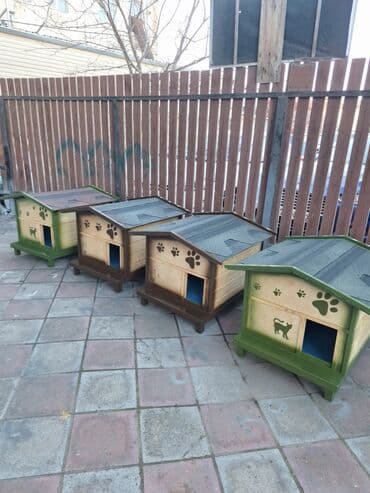 Məhsul: Ev heyvanları üçün taxta evlər Təsvir: - Müxtəlif ölçü və