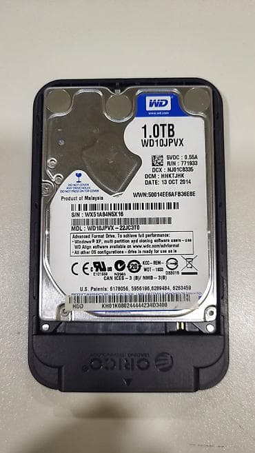 hard disc: Sərt disk (HDD) Western Digital (WD), 1 TB, 2.5" — 1