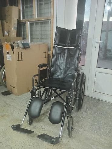 Tibbi məhsullar: Təkərli araba – tam arxaya yatırıla bilən, baş və boyun dəstəyi olan — 1