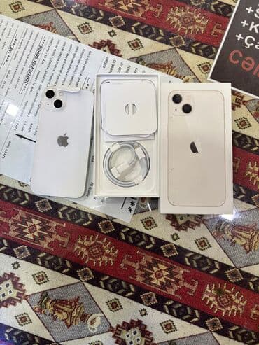 qab yuyan moyka: IPhone 13, Ağ, Face ID — 1