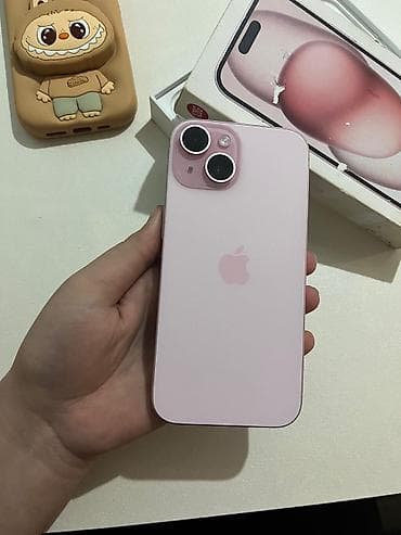 tecno telefon: IPhone 15, 128 GB, Çəhrayı, Face ID — 3