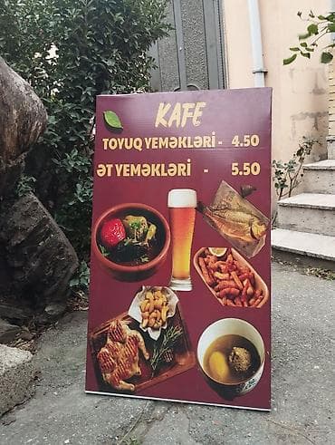 asatrin baliq: Kafe – restopub və digər obyektlər üçün uyğun reklam lövhəsi — 3