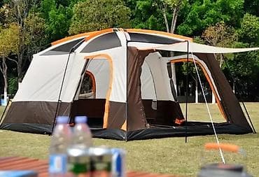 İdman alətləri: Ailəvi Kempinq Çadırı – Geniş və Rahat Ölçülər: - Uzunluq: yan 330 sm — 2