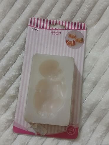 bronza fiqur: Şirniyyət qəlibləri, rəng - Ağ, Silikon, Fiqur — 2