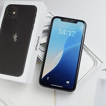 IPhone 11, 64 GB, Qara, Face ID