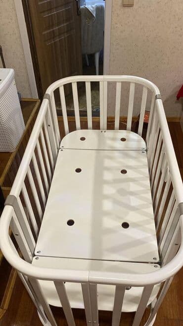 Mərmər effektli PVC panellər: Oğlan və qız üçün, Yumru, Beşik, Dəst ilə, Matras ilə, Yellənmə mexanizmsiz — 2