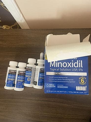 Kirkland Signature Minoxidil 5% – kişilər üçün topikal saç çıxarma — 1