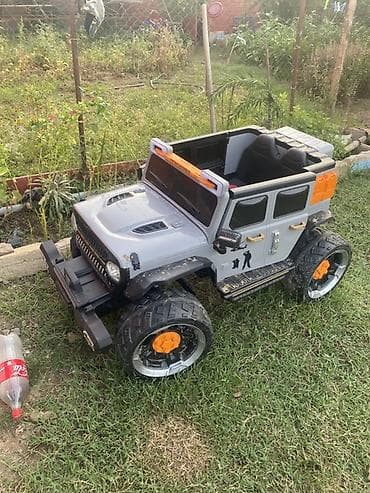ucuz usaq oyuncaqlari: Uşaq üçün elektrikli off-road cip maşın - Korpus: boz rəngdə — 4