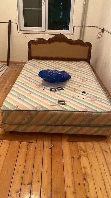 İkinəfərlik çarpayı, Matras ilə, Siyirməsiz