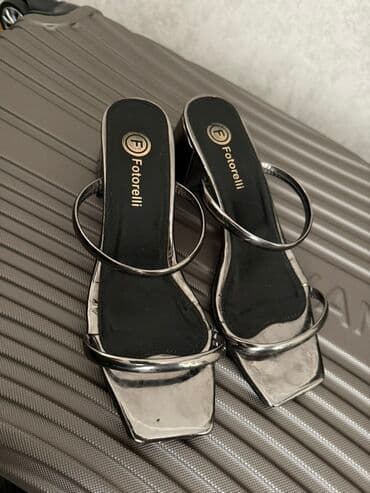 qadın vyetnamkaları: Ölçü: 36, rəng - Gümüşü, İşlənmiş — 1