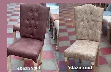 melisa mebel: Mətbəx üçün, Qatlanmayan, rəng - Bej Stul — 1