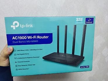 TP-Link Archer C80 AC1900 Wi‑Fi modem router Yenidir, bağlı qutuda - lalafo.az -da TP-Link Archer C80 AC1900 Wi‑Fi modem router Yenidir, bağlı qutuda -