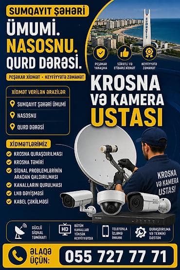 Krosna quraşdırılması və təmiri, peyk antenalarının sazlanması