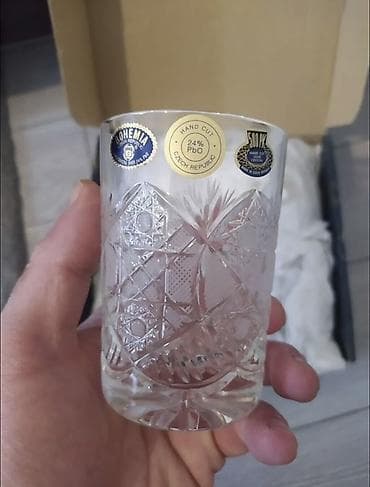 Stəkanlar, Xrustal, 6 ədədli dəst, Çexiya lalafo.az -da Stəkanlar, Xrustal, 6 ədədli dəst, Çexiya