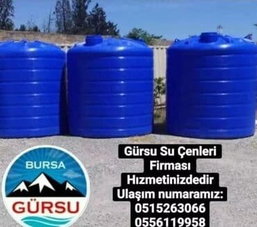 ikinci əl su cəni: Bak, Plastik, 10000 l l, Yeni, Rayonlara çatdırılma, Pulsuz çatdırılma — 16