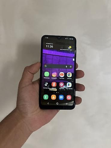 muzikalni centir: Samsung Galaxy A10, 32 GB, rəng - Mavi, Sensor — 2