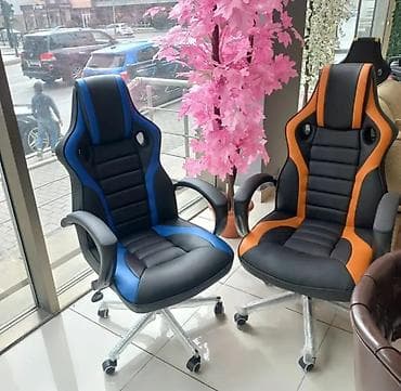 Ofis oturacaqları: Yeni, Təkərli, Qolları tənzimlənir, Dəri — 8