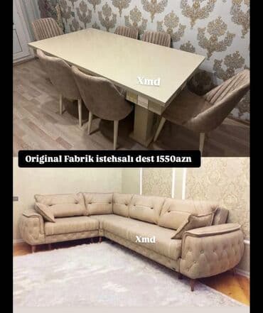 Трюмо: Original fabrik istehsalı mebel dəsti – 1550 AZN. Dəstə daxildir: - — 1