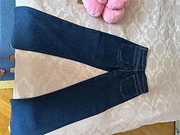 bol şalvar: ZARA TRF orta bel, geniş ayaqlı cins şalvar - Model: TRF Orta Bel — 2