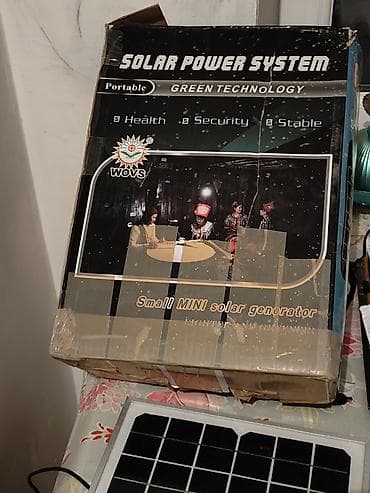 Portativ günəş enerjisi sistemi – WOVS ZB-10W Komplekt: - 18V/10W