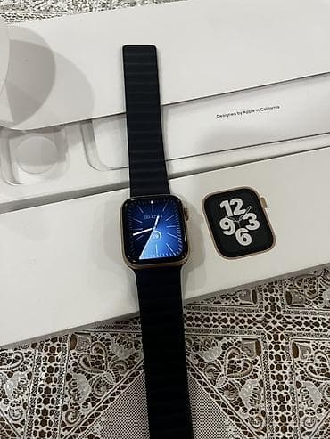 Apple watch se/44 gold 32Gb 92 pil🔋Saat çox seliqelidi qutusu adapdırı — 3