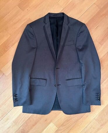 kisi pencekleri: Kişi kostyumu – 2 parça (jaket və şalvar) - Rəng: tünd boz, incə — 1