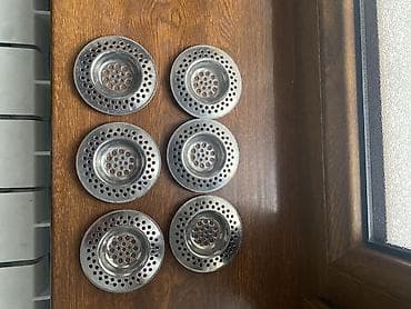 Кухонные принадлежности: Məhsul: Paslanmayan poladdan lavabo/çəllək süzgəcləri (set – 6 ədəd) — 2