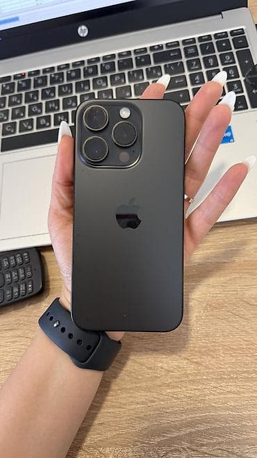 IPhone 15 Pro, 128 GB, Midnight, Qırıq, Barmaq izi, Simsiz şarj — 2