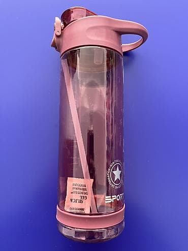 vapur 25000: Sport su qabı – pipetkali, ölçü şkallı, qapağı düymə ilə açılan. - — 1