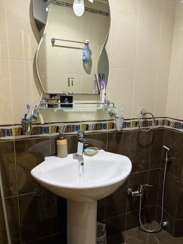 Напольные покрытия: Hamam üçün keramik piyedestal lavabosu - Material: yüksək keyfiyyətli — 2