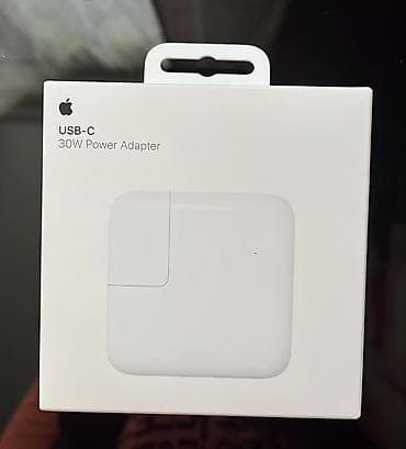 taipsi adapter: Apple 30W USB-C Power Adapter — Yeni, qutuda Tam yenidir, istifadə — 1